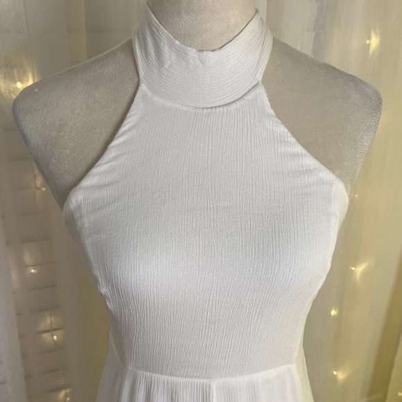 Free People Ivory Backless Halter Dress - Picture 8 of 9